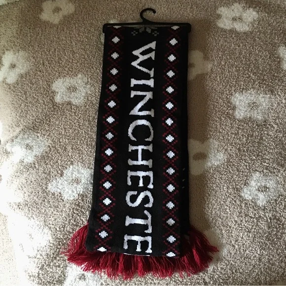 Hot Topic - Supernatural Winchester Brothers Fair Isle Knit Scarf (OS) NWT - Picture 2 of 10